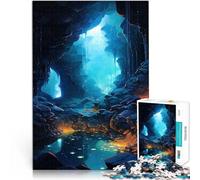 Puzzle de 1000 pièces pour Adultes Piscine cachée souterraine Jouet éducatif d'apprentissage Œuvre d'art 38x26cm