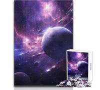 Puzzle de 1000 pièces pour Adultes - Planète avec astéroïdes - Jeu éducatif - Décoration intérieure - Cadeau d'anniversaire - Dimensions:50x75cm