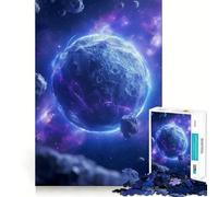 Puzzle de 1000 pièces pour Adultes,planète Bleue,Espace,Cosmos,Jeu d'équilibre, pour se détendre,Cadeau d'anniversaire Amusant (38x52cm)