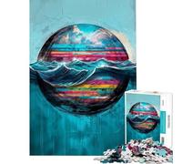 Puzzle de 1000 pièces pour Adultes Planète océanique Jeu de Construction Manuelle Décoration Parfaite Idée Cadeau pour Toute la Famille (Dimensions 38x52cm)