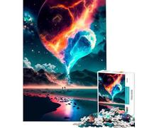 Puzzle de 1000 pièces pour Adultes Planète Rouge Jeu de réflexion Jouet éducatif Cadeau d'anniversaire Analyse et logique (Dimensions 38x52cm)