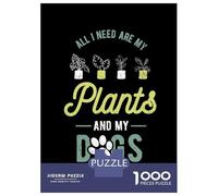 Puzzle De 1000 Pièces pour Adultes Plant Lovers Dog Gifts Puzzle Adulte Jeux Relaxants Course De Vitesse Manuelle Cadeau d'anniversaire, Cadeaux, 38x26cm/1000pcs