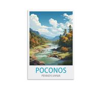 Puzzle de 1000 pièces pour Adultes - Poconos, Pennsylvanie - Jeu Stimulant pour Toute la Famille (Femmes et Hommes) - 38 x 52 cm
