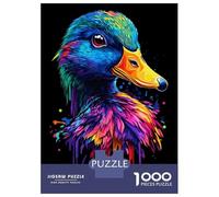 Puzzle De 1000 Pièces pour Adultes Pop Art Rainbow Duck Puzzle pour Adultes, Jouet Anti-Stress Amusant Et Humoristique, Idéal comme Cadeau 52x38cm/1000pcs