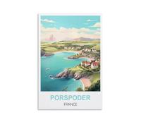 Puzzle de 1000 pièces pour Adultes, Porspoder France Classic Brain Challenge, Jeu Stimulant et Difficile, 38 x 26 cm