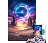 Puzzle de 1000 pièces pour Adultes Portail du désert Cosmique Activités Amusantes à la Maison améliore la mémoire et Offre des Jeux relaxants à partir de 14 Ans (38x52cm)