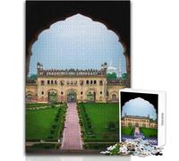 Puzzle de 1000 pièces pour Adultes - Porte de l'Inde Ancienne - Jeu au Design Magnifique - Décoration idéale - Jouet Anti-Stress - Dimensions : 50x75cm