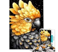 Puzzle de 1000 pièces pour Adultes Portrait de cacatoès doré Puzzle Animalier pour Adolescents Jouet Anti-Stress activité ludique et relaxante à la Maison (Taille 38x26cm)