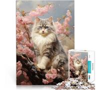 Puzzle de 1000 pièces pour Adultes “Portrait de Chat Ragdoll” Fait de Papier，Convient aux 14 Ans et Plus Casse-tête C'est Un pour Toute la Famille。Taille：26x38cm/10.24x14.96pouce