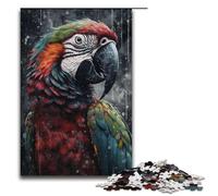 Puzzle de 1000 pièces pour Adultes Portrait de Perroquet coloré Jeu éducatif et ludique Cadeau Artistique 75x50cm