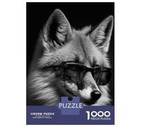 Puzzle De 1000 Pièces pour Adultes Portrait of A Red Fox Puzzles pour Adolescents - Course De Vitesse Manuelle - Difficile Et Stimulant - Cadeaux De Noël Et d'anniversaire 38x26cm/1000pcs