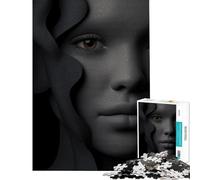 Puzzle de 1000 pièces pour Adultes Portrait texturé avec Tissu Fluide Jeu d'analyse et de logique Complexe et Stimulant (38x52cm)