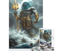 Puzzle de 1000 pièces pour Adultes Poséidon Seigneur des Profondeurs Décoration Murale Jeu (50x75cm)