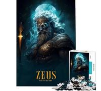 Puzzle de 1000 pièces pour Adultes Poster de Zeus Jeu Amusant et éducatif défi Stimulant défi Difficile (Taille 50x75cm)