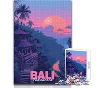 Puzzle de 1000 pièces pour Adultes,Poster esthétique sur Le thème de Bali,idéal pour des soirées Jeux et Divertissement en Famille,favorisant l'analyse et la logique,et Stimulant Anti-Stress 38x52cm