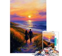 Puzzle de 1000 pièces pour Adultes pour Les Couples Citation d'amour activités Amusantes à la Maison Jeu de réflexion pour améliorer la mémoire à partir de 14 Ans (38x26cm)