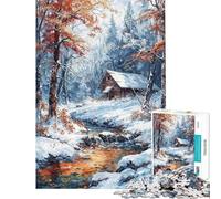 Puzzle de 1000 pièces pour Adultes pour Une Escapade en Chalet Puzzle à Monter soi-même Jeu Amusant et Stimulant pour Toute la Famille (Taille 50x75cm)