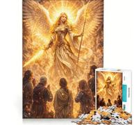 Puzzle de 1000 pièces pour Adultes Priez l'archange Gabriel Jeu de réflexion Difficile Cadeau Original pour Un Anniversaire ou Noël 38x52cm