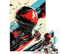 Puzzle de 1000 pièces pour Adultes Puzzle Abstrait sur Le thème de l'espace et des astronautes Jeu de réflexion pour Adolescents Une œuvre d'art Un Cadeau Stimulant (Taille 38x26cm)