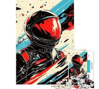 Puzzle de 1000 pièces pour Adultes Puzzle Abstrait sur Le thème de l'espace et des astronautes Jouet Anti-Stress pour Adultes Idéal pour se détendre Pendant Les Vacances (38x52cm)