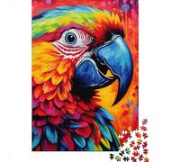 Puzzle de 1000 pièces pour Adultes - Puzzle carré Perroquet - Décoration intérieure - Idée Cadeau - 38 x 26 cm