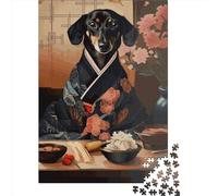 Puzzle de 1000 Pièces pour Adultes | Puzzle Chien Saucisse | 1000 Pièces Puzzles, Jeux éducatifs, Puzzle de Décoration de la Maison (38x26cm)