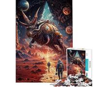 Puzzle de 1000 pièces pour Adultes Puzzle Cosmic Alien Quest Jeu de réflexion et d'assemblage de Motifs Cadeau Stimulant (Dimensions 38x26cm)