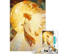 Puzzle de 1000 pièces pour Adultes Puzzle d'anges en mosaïque Jeu Familial Modèle à Assembler Défi à relever (Dimensions 38x26cm)
