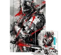 Puzzle de 1000 pièces pour Adultes Puzzle de Chevalier à Double maniement Jeu Manuel décoration intérieure Cadeau d'anniversaire (Taille 50x75cm)