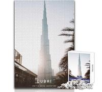 Puzzle de 1000 pièces pour Adultes, Puzzle Dubai Impossible Game, Cadeau pour Femmes, Jouet Anti-Stress, Dimensions 38x26cm