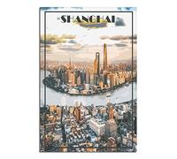 Puzzle de 1000 pièces pour Adultes, Puzzle en Papier de Shanghai (Chine), œuvre d'art, Jouet éducatif et intellectuel, Cadeau, 70 x 50 cm