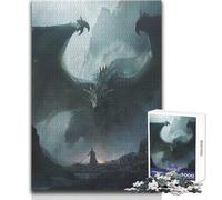 Puzzle de 1000 pièces pour Adultes - Puzzle géant Dragon - Jeu de Puzzle Stimulant et cinématographique - Idée Cadeau - Dimensions : 38x26cm