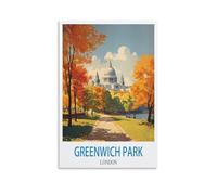 Puzzle de 1000 pièces pour Adultes, Puzzle Greenwich Park de Londres, Puzzle de 1000 pièces à Peindre, Puzzle Stimulant à réaliser soi-même pour Adultes, 52 x 38 cm