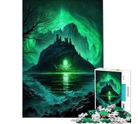 Puzzle de 1000 pièces pour Adultes Puzzle Île Aurora Puzzle de 1000 pièces décoration intérieure Jouet Cadeau pour Femmes Cadeaux pour Amis et Famille (38x52cm)