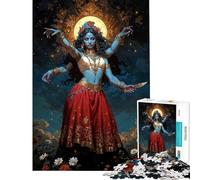 Puzzle de 1000 pièces pour Adultes Puzzle Kali Ma Présence Divine Décoration intérieure Cadeau pour Femmes Idéal pour Les Amis et la Famille (38x52cm)