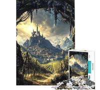 Puzzle de 1000 pièces pour Adultes Puzzle Le Crépuscule sur la Vigne Jeu de réflexion et d'assemblage Cadeau Stimulant (Dimensions 50x75cm)