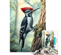 Puzzle de 1000 pièces pour Adultes Puzzle Pic-Vert sur Un Arbre Décoration intérieure Cadeau pour Femmes Idéal pour Les Amis et la Famille (38x52cm)