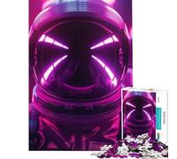 Puzzle de 1000 pièces pour Adultes Puzzle psychédélique néon Astronaute Décoration intérieure Jouet Cadeau pour Femmes Cadeaux pour Amis et Famille (50x75cm)