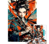 Puzzle de 1000 pièces pour Adultes Puzzle Samurai Fly Jeu Anti-Stress Décoration Murale Défi éducatif (Taille 50x75cm)