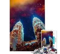 Puzzle de 1000 pièces pour Adultes Puzzle Singapour pour Adolescents découpe de précision entraînement du Cerveau et des Mains Jouet éducatif (Taille 38x26cm)