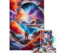 Puzzle de 1000 pièces pour Adultes Puzzle Spatial Nuageux coloré Jouet à Monter soi-même décoration Parfaite défi éducatif (Taille 75x50cm)