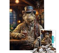 Puzzle de 1000 pièces pour Adultes Puzzle Steampunk Bière Artisanale Dinosaure Jeu Familial Cadeau d'anniversaire Unique Idée Cadeau pour Noël et Les Anniversaires (Dimensions 50x75cm)
