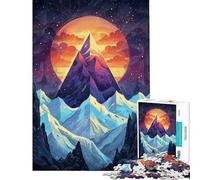 Puzzle de 1000 pièces pour Adultes Puzzle Twilight Peaks Jeu de réflexion et d'assemblage de Motifs Cadeau Stimulant (Dimensions 38x26cm)