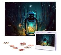 Puzzle de 1000 pièces pour adultes - Puzzles stimulants lucioles et lanternes - Puzzle photo - Cadeaux pour la famille - Décoration murale - Puzzles en bois personnalisés - 75 x 50 cm