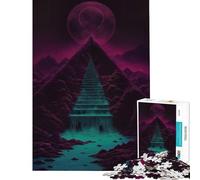 Puzzle de 1000 pièces pour Adultes Pyramide Lumineuse défi Difficile à relever Jeu Familial pour Les 14 Ans et Plus (38x52cm)