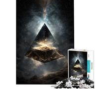 Puzzle de 1000 pièces pour Adultes Pyramide Spatiale Jeu Stimulant et Relaxant pour Femmes (Dimensions 38x26cm)
