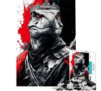 Puzzle de 1000 pièces pour Adultes Raptor T-Rex Roi des Dinosaures Jeu d'assemblage Manuel Interaction Parent-Enfant (Dimensions 38x26cm)