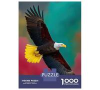 Puzzle De 1000 Pièces pour Adultes Rasta Bald Eagle Puzzles pour Adultes, Jeux De Société, Découpe De Précision, Cadeaux pour Les Amis Et La Famille 52x38cm/1000pcs