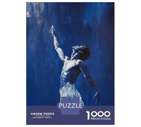 Puzzle De 1000 Pièces pour Adultes Reaching Higher - Ballet’s Passion and Grace Male Ballet Dancer Painting Puzzle pour Adultes Jeu Manuel pour Améliorer La Mémoire Cadeaux d'anniversaire Et Cadeaux