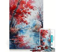 Puzzle de 1000 pièces pour Adultes « Reflets d'automne »,Jeu de réflexion et de détente aux Bords Fins, pour Un Anniversaire ou Un Loisir créatif (50x75cm)
